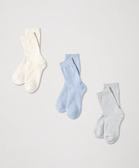 Organic Perfect Crew Socks 3-Pack