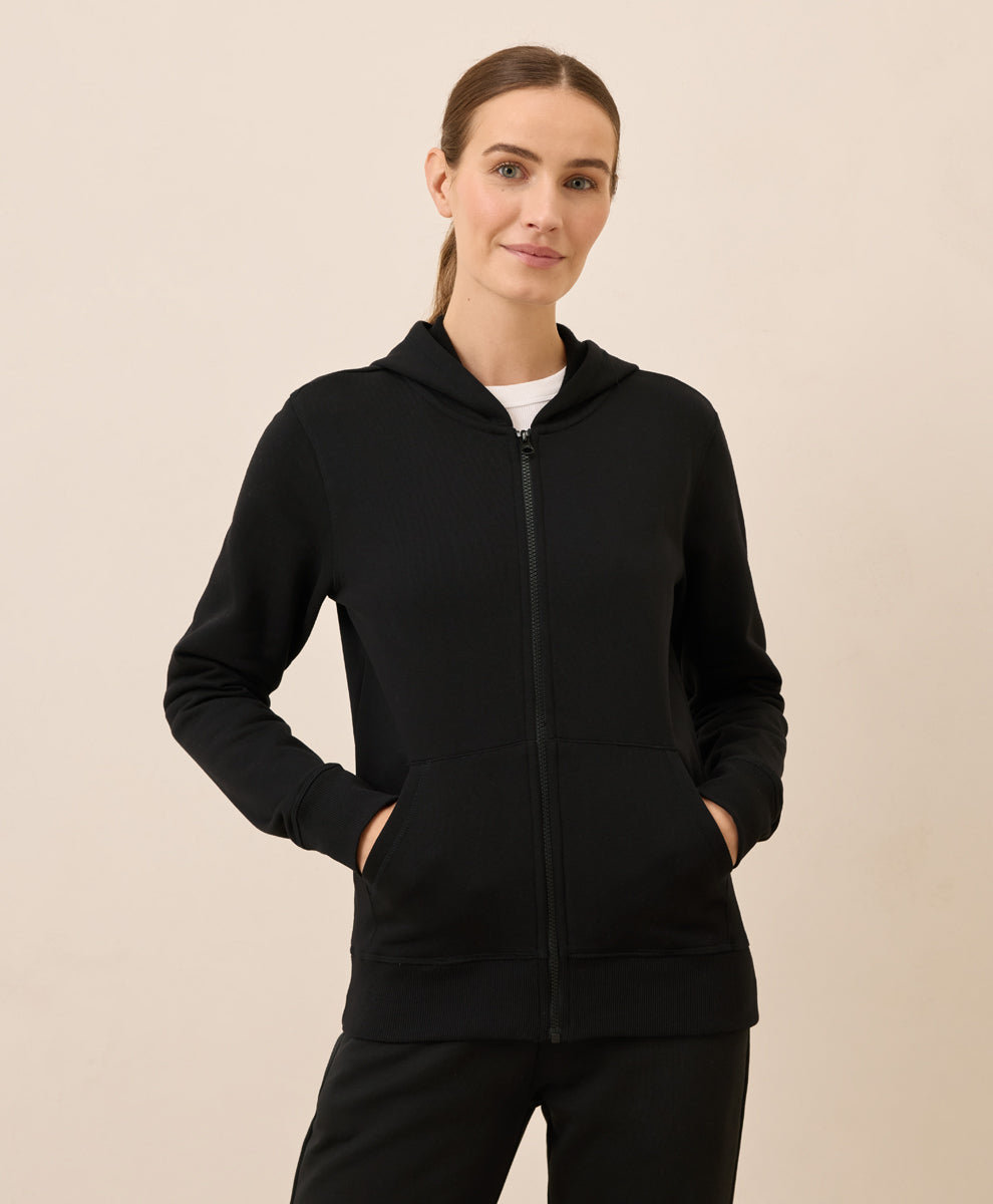 Organic Brushed Fleece Zip Hoodie
