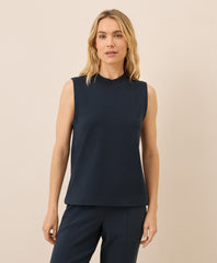 Organic Airplane Mock Neck Shell