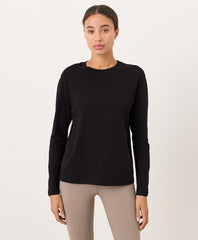 Organic Softspun Essential Crewneck Long Sleeve Tee
