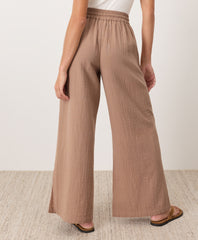 Organic Coastal Double Gauze Split Hem Pant