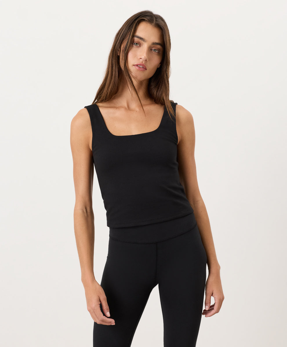 Organic On The Go-To Square Neck Tank