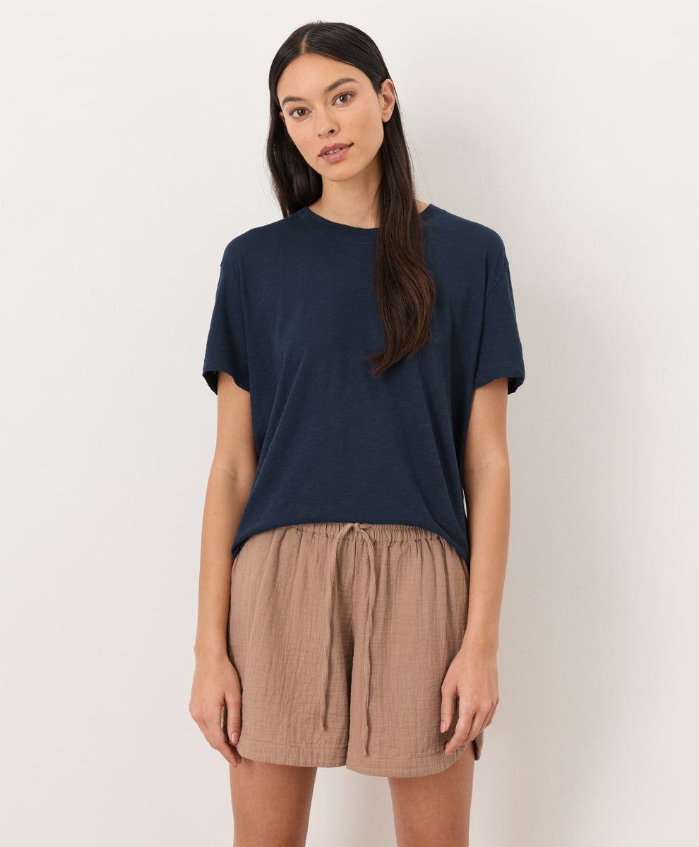 Organic Featherweight Slub Relaxed Crewneck Tee