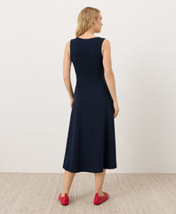 Organic Fit & Flare Easy V-Neck Dress