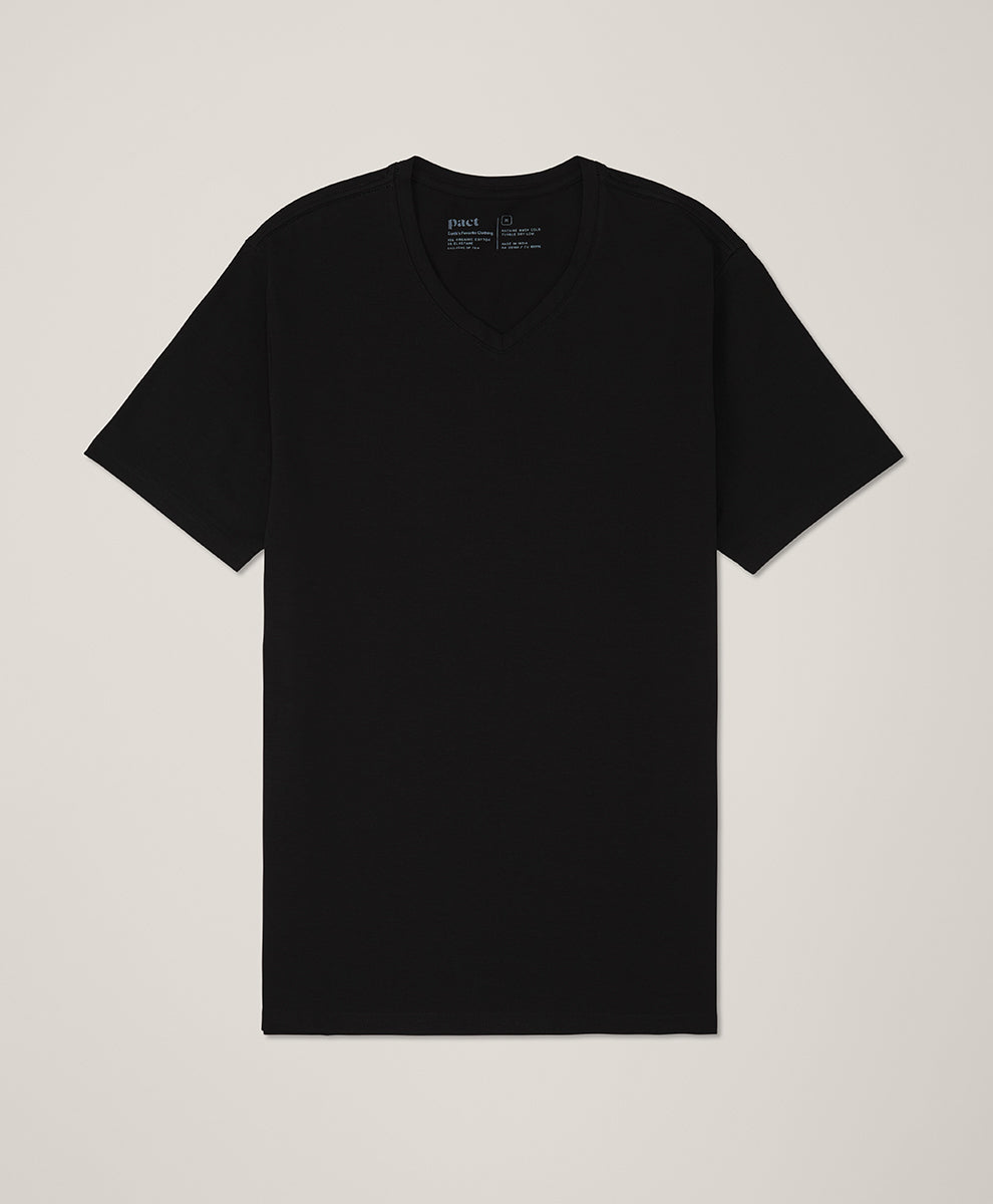 Organic Luxe Essential Slim Fit V-Neck Tee