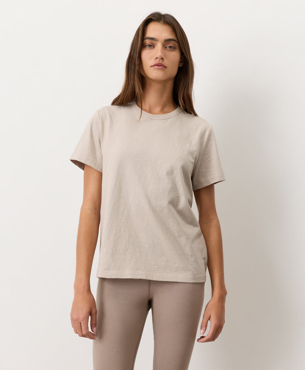 Organic Soft-Slub Essential Crewneck Tee