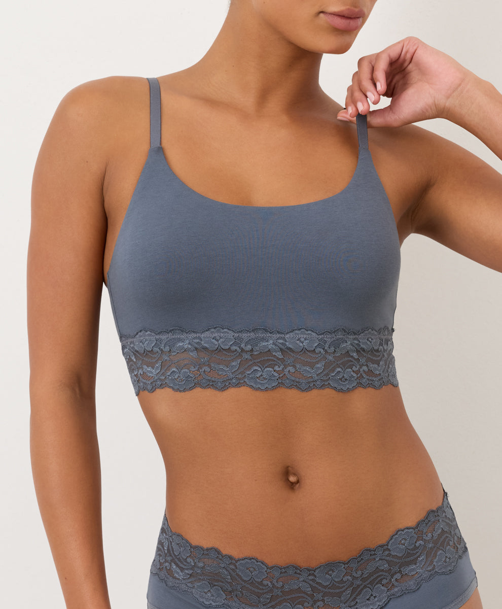 Organic Lace Modern Scoop Bralette