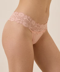 Organic Lace Waist Thong