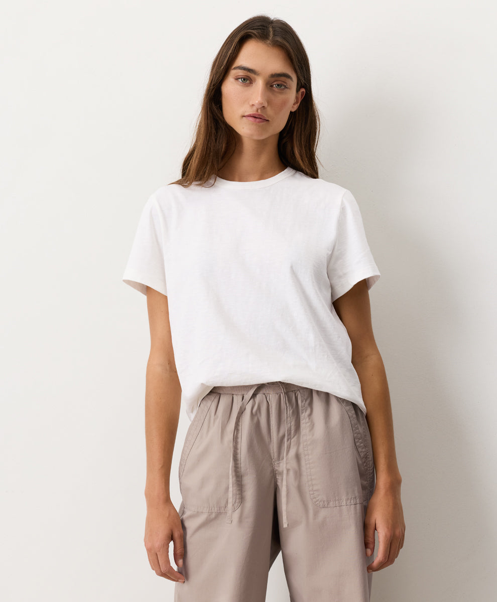 Organic Soft-Slub Essential Crewneck Tee
