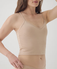 Organic Everyday Shelf Bra Cropped Camisole