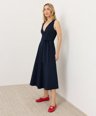 Organic Fit & Flare Easy V-Neck Dress