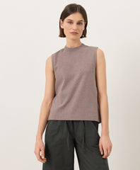 Organic Airplane Mock Neck Shell