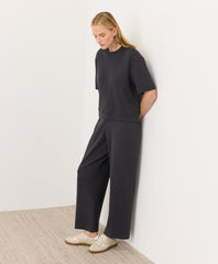 Organic Airplane Pintuck Wide Leg Pant