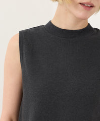 Organic Airplane Mock Neck Shell