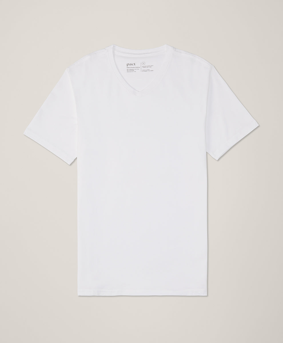 Organic Luxe Essential Slim Fit V-Neck Tee