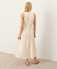 Organic Coastal Double Gauze Smocked Dress