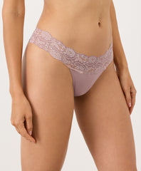Organic Lace Waist Thong