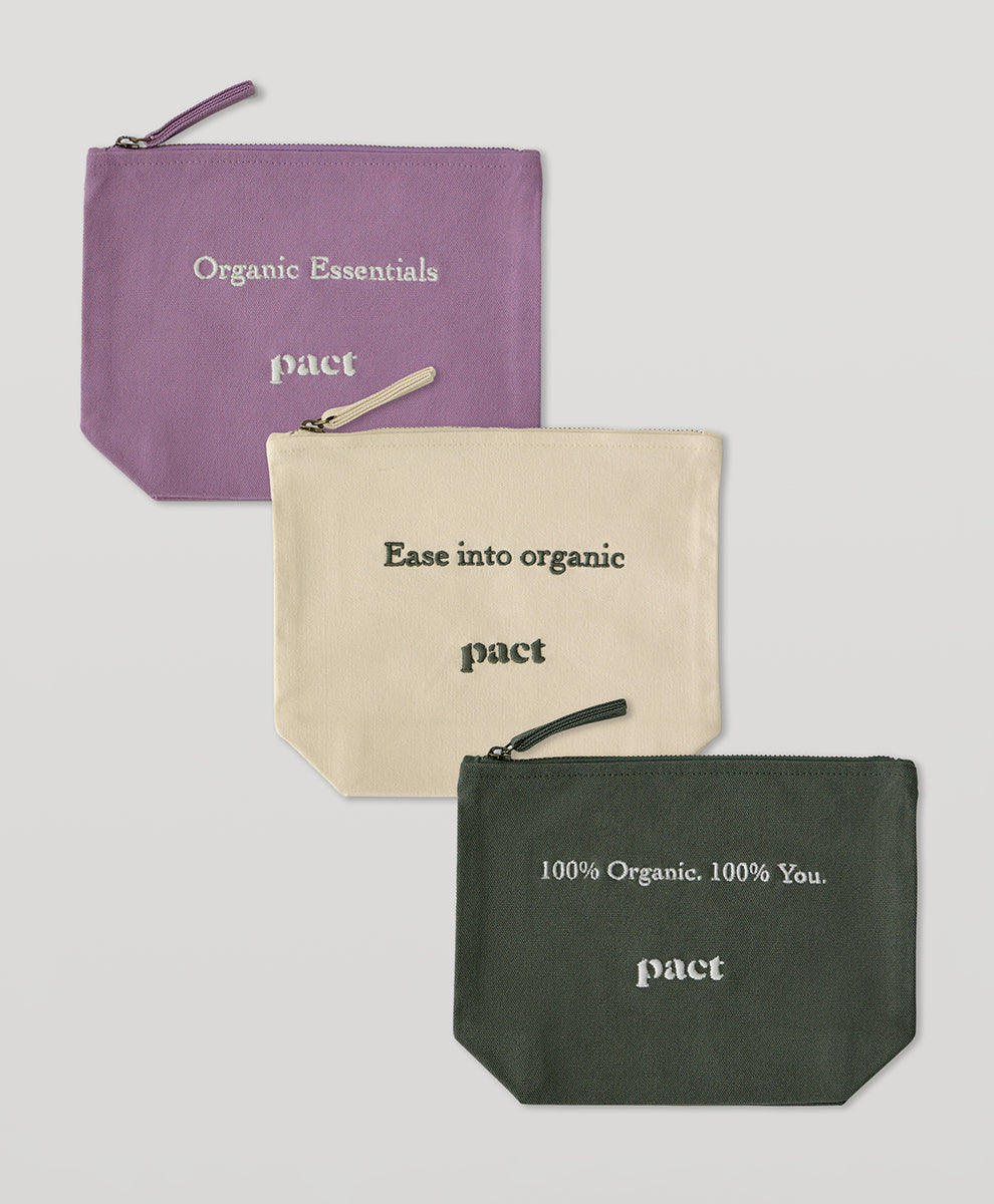 Organic Going Places Travel Pouch 3-Pack