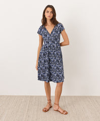 Organic Fit & Flare Crossover Dress