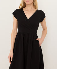 Organic Fit & Flare Crossover Dress