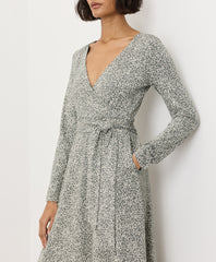 Organic Fit & Flare Wrap Dress