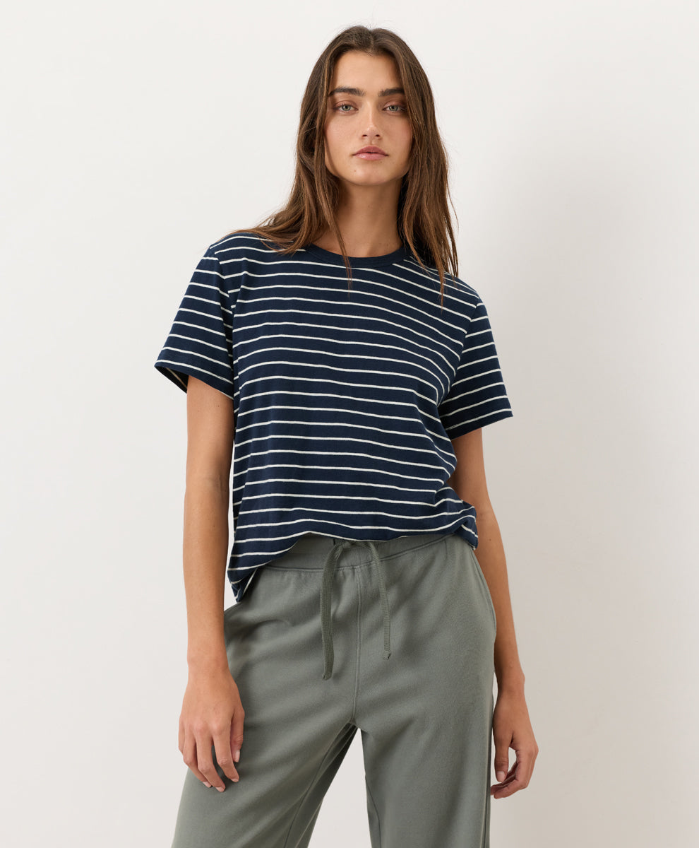 Organic Soft-Slub Essential Crewneck Tee