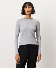 Organic Perfect Rib Crewneck Long Sleeve Tee