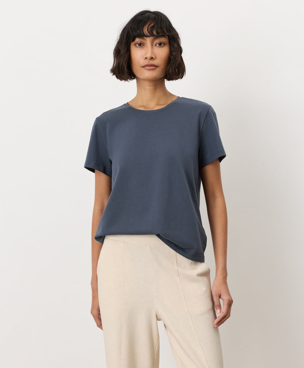 Organic Luxe Essential Crewneck Tee
