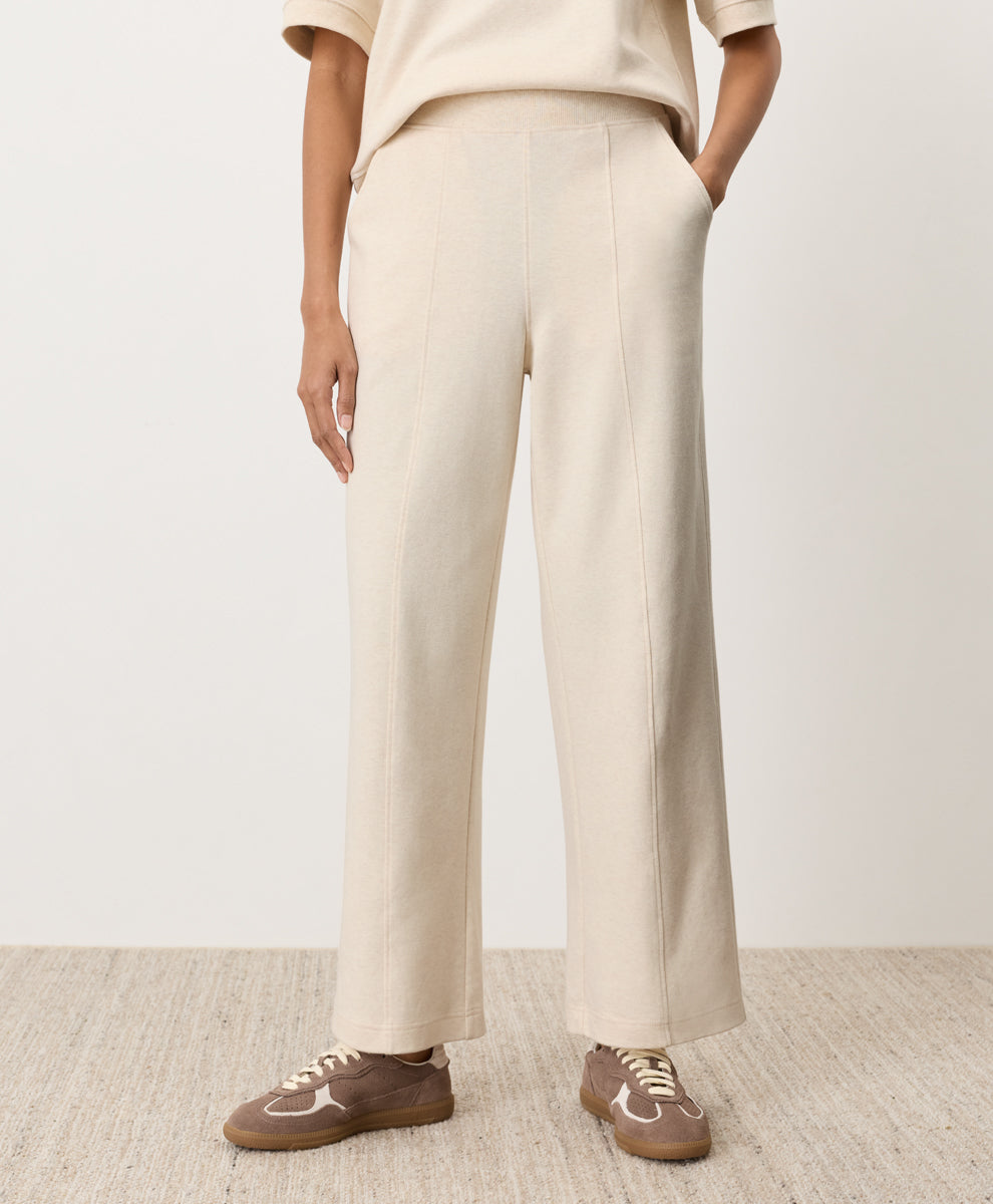 Organic Airplane Pintuck Wide Leg Pant