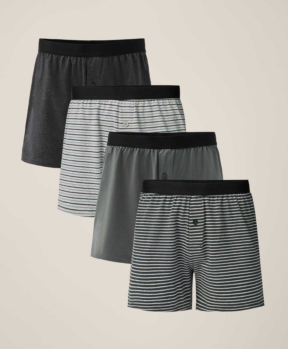 Organic Everyday Knit Boxer 4-Pack