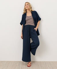 Organic Coastal Double Gauze Oversized Shirt