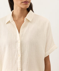 Organic Coastal Double Gauze Oversized Shirt