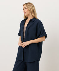 Organic Coastal Double Gauze Oversized Shirt